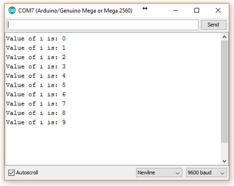 arduino loop 10 times.
